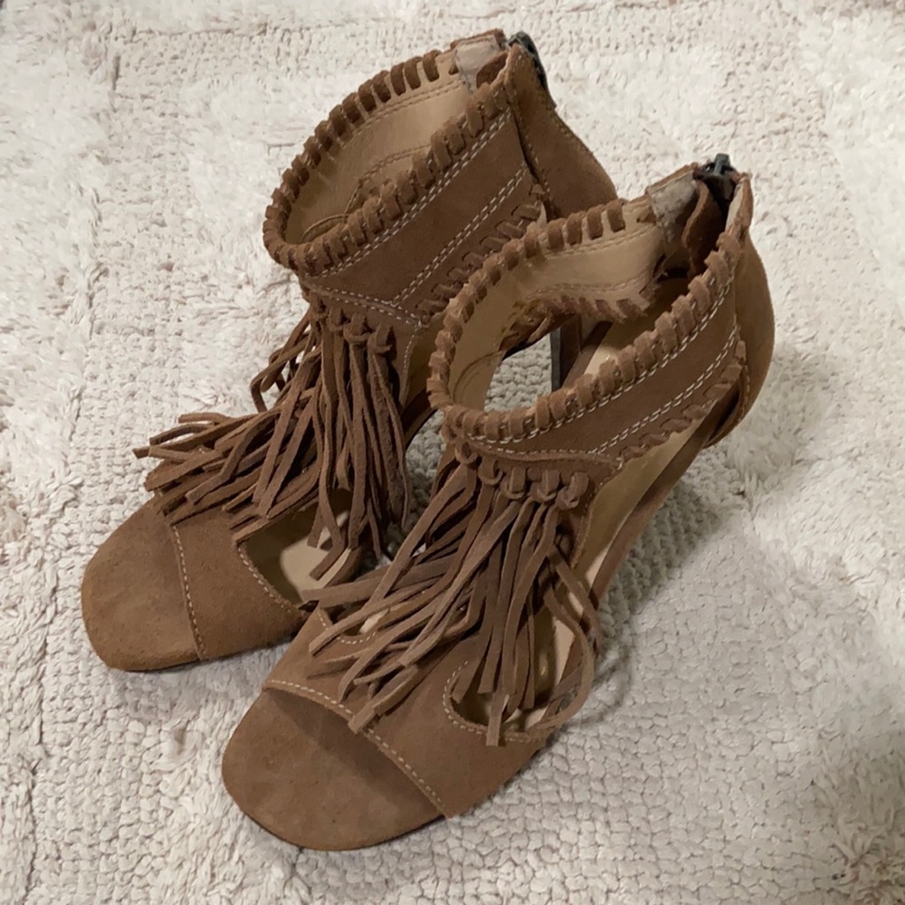 Chinese Laundry Fringe Heel